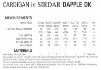 Knitting Pattern - Sirdar 8063 - Dapple DK - Cardigan